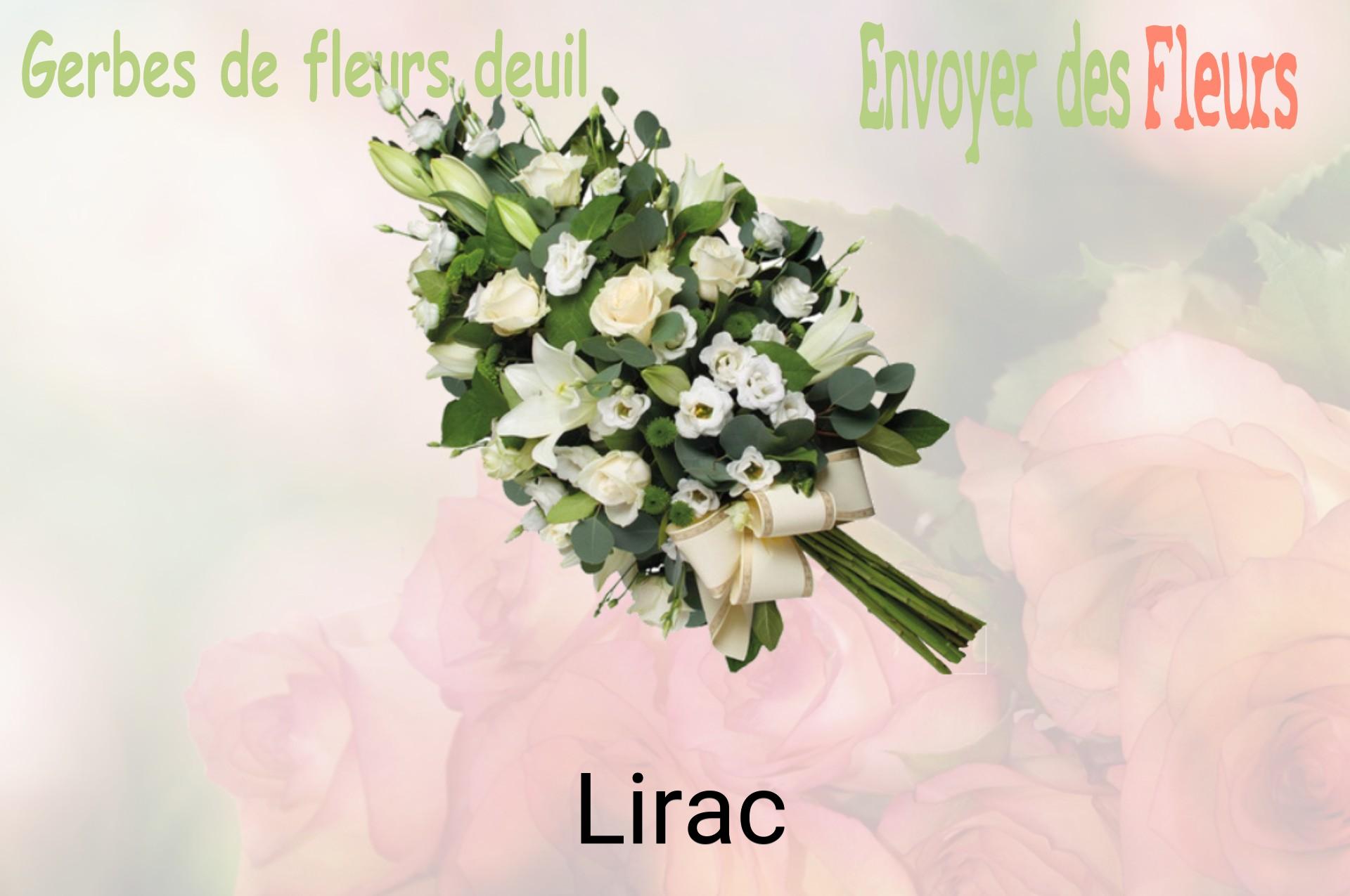 Gerbe de fleurs de deuil livrée à Lirac